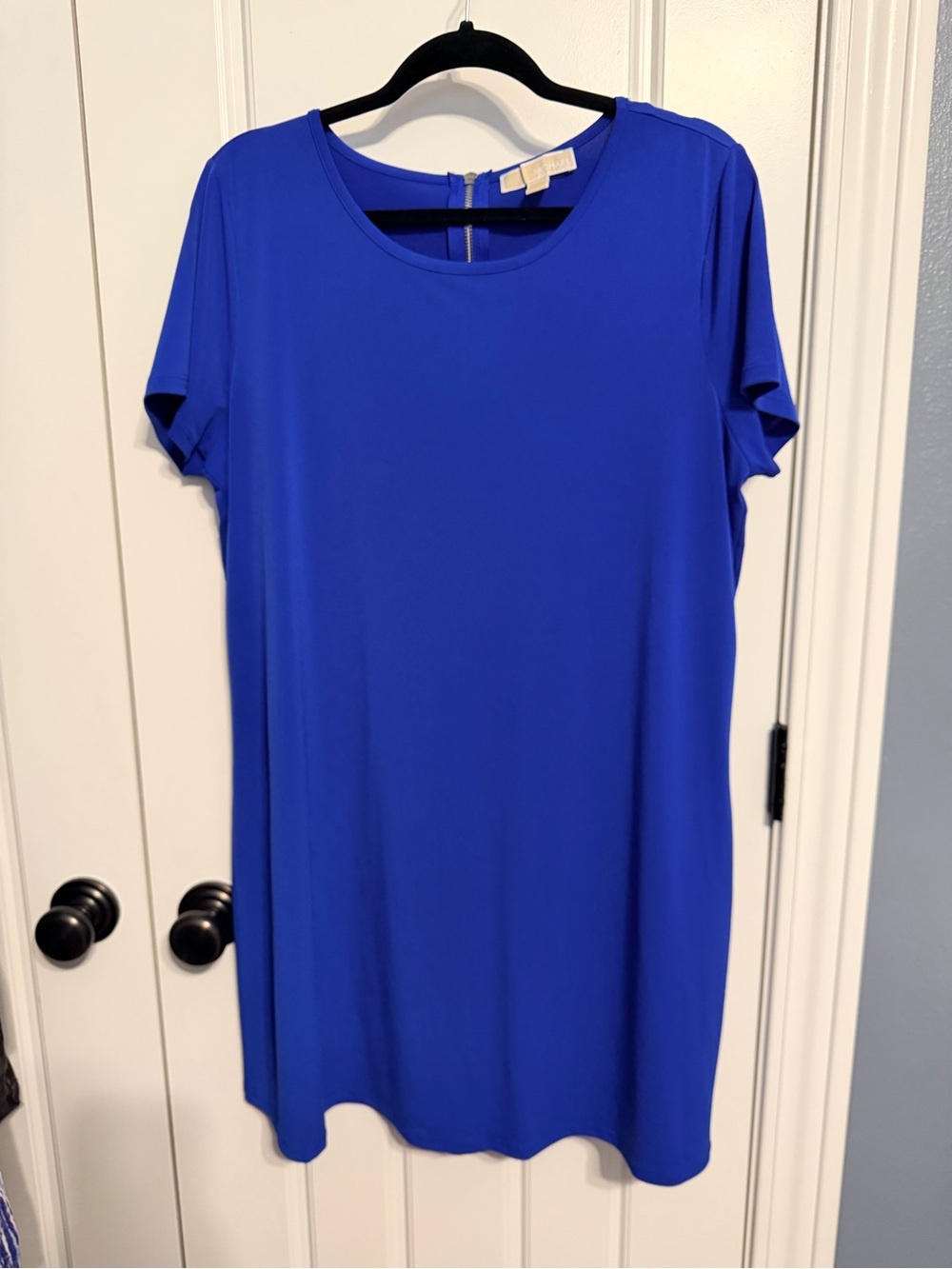 Michael Kors Royal Blue Short Sleeve Shift Dress